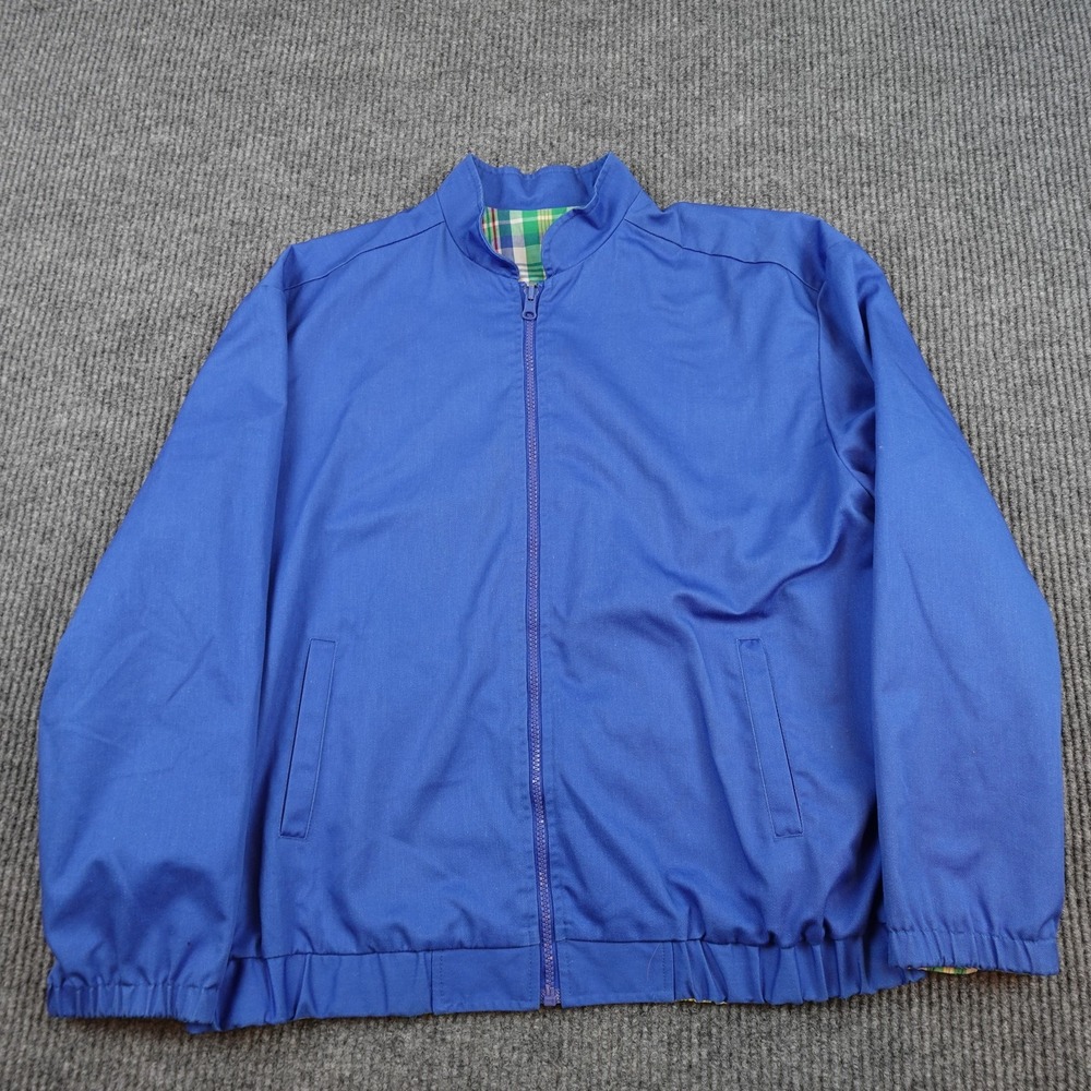 Vintage Pendleton Knockabouts Jacket Mens Large Blue Reversible Plaid USA